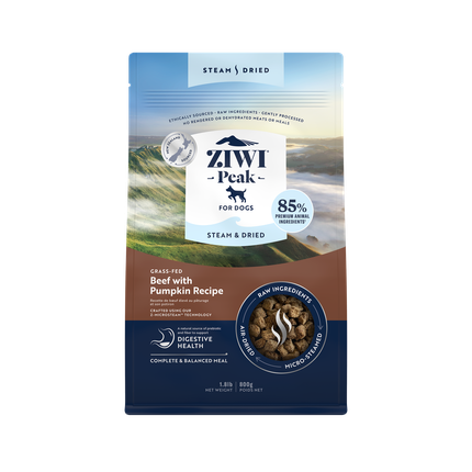 Ziwipeak Steam Dried Beef Dog Food 800 Gr