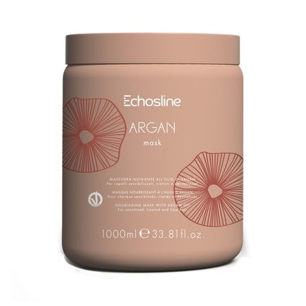 Echosline Argan Mask With Argan Oil 1000ml - Nourishing Hair Treatment