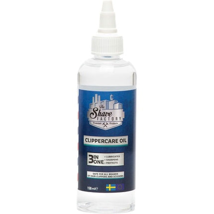The Shave Factory Clipper Oil 3-in-1 150ml - Machine Oil for Hair Care