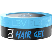 L3VEL3 Super Strong Hair Gel Creates Sleek Long Lasting Hairstyles Gives Volume and Adds Shine Water Based and Flake Free Formula Clean and Refreshing Scent Rinses out Easily 100ml Super Strong Hold Cream