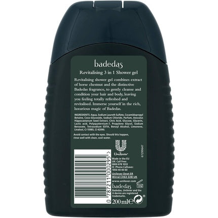 Badedas 3 in 1 Revitalising Bath Product with Natural Moisturisers 200ml