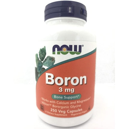 Now Foods Boron 3mg 250 Capsules