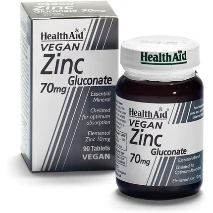 HealthAid Zinc Gluconate 70mg 90 Tablets