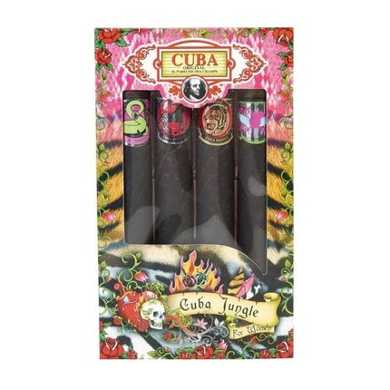 Cuba Original Cuba Jungle Snake & Tiger & Zebra & Heartbreaker Set - 4x35ml