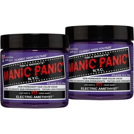 Manic Panic Electric Amethyst Classic Creme Vegan Cruelty Free Purple Semi Permanent Hair Dye 118ml