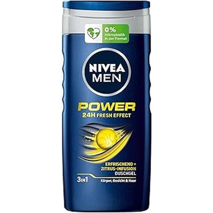 Nivea Men Shower Gel Power 24h Fresh Effect 3 In 1 250ml