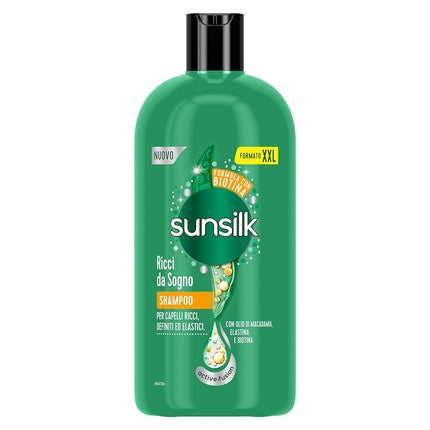 Sunsilk Curly Dream Shampoo for Curly Hair Active Fusion Formula Enriched with Macadamia Oil, Elastin, and Biotin for Visibly Healthy Hair XXL 810ml