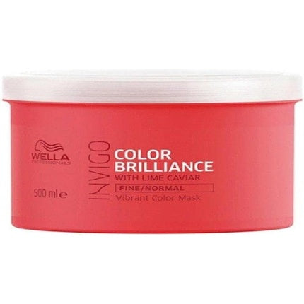 Wella Invigo Colour Brilliance Mask with Lime Caviar for Fine Hair 0.5504kg