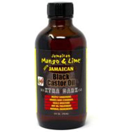 Jamaican Mango & Lime Black Castor Oil Extra Dark 118ml - 100% Pure Organic Oil for Stronger, Moisturized Hair