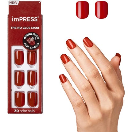 Kiss Impress Color Gel Nail Kit Reddy Or Not with Purefit Technology