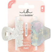 Invisibobble Clipstar Pearly Frost Hair Clip Set - Pack of 2 Medium Hair Claws