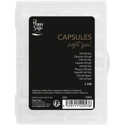 Peggy Sage Soft Gel Capsules Ballerina 240pcs for American Pose
