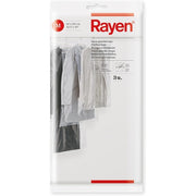 Rayen Garment Protector Cover Transparent Zipper 65 x 125 cm Pack of 3