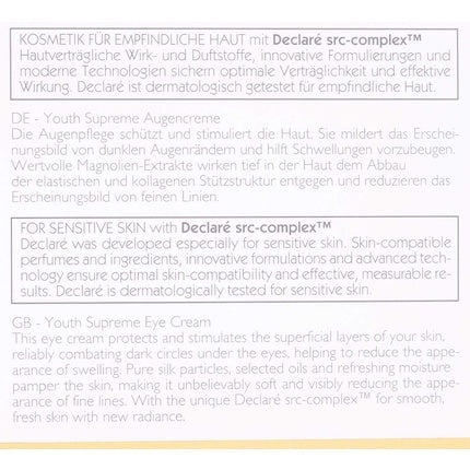 Declar Pro Youthing Femmewomen Youth Supreme Eye Cream 15ml