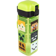 Stor Minecraft Children's Reusable Bottle with Leak-Free System and Carry Handle 550ml Green