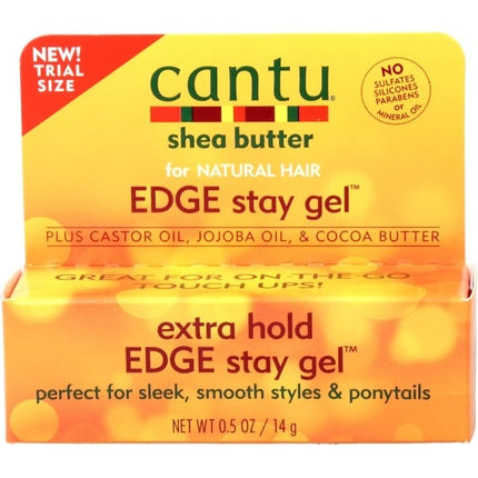 Cantu Shea Butter Edge Stay Gel Extra Hold 0.5 Ounce