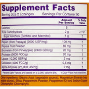 NOW Papaya Enzyme with Mint and Chlorophyll Digestive Support 180 Chewable Lozenges 540 Count