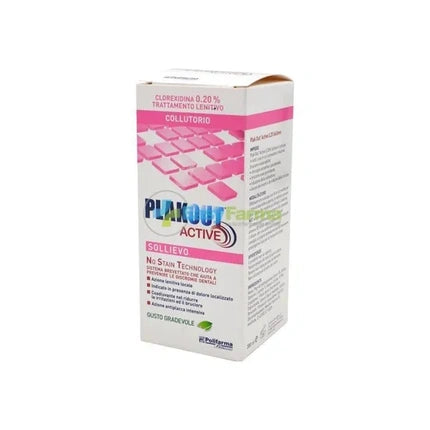 Polifarma Benessere Plakout Active Mouthwash Relief 200 Milliliters