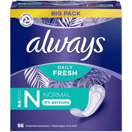 Always Daily Fresh Normal Pantyliners - Fragrance Free