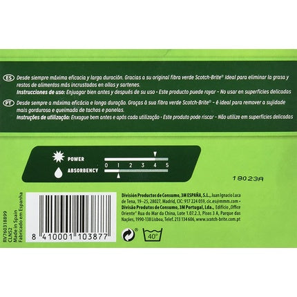 Scotch Brite Nail Saver Duplo Green 2 Sponges