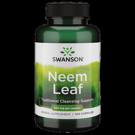 Swanson Neem Leaf Capsules 500mg 100 Count