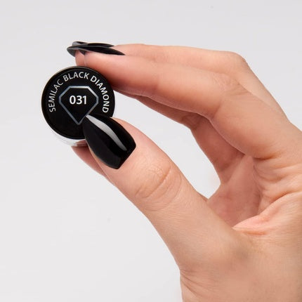 Semilac 031 UV Hybrid Nail Polish Black Diamond 7ml