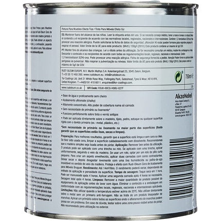 Rust-Oleum 4081403 Chalky Finish Anthracite 750 Ml Bruguer Painting, Anthracite, 25