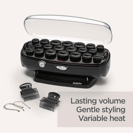BaByliss Thermo-Ceramic Heated Hair Rollers with Long Lasting Curls and Pins