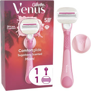 Gillette Venus Miami 6x Green + 1 Adapter + Hanger - Women's Razor