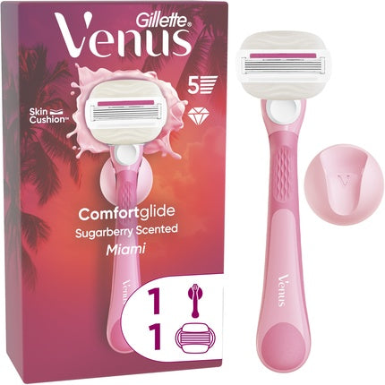 Gillette Venus Miami 6x Green + 1 Adapter + Hanger - Women's Razor