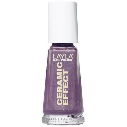 Layla Cosmetics Ceramic Effect Nail Polish Lilac Rules 10ml