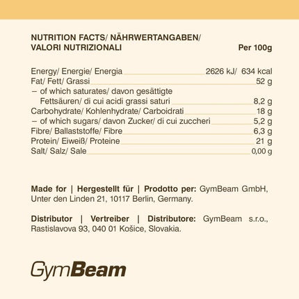 Gymbeam Cashew Butter 340g - 100% Creamy Natural Sweetener