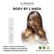 L'ANZA Healing Volume Thickening Shampoo 300ml - Rich in Bamboo Bodifying Complex and Keratin