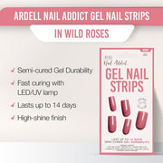 Ardell Nail Addict Gel Nail Strips Wild Roses