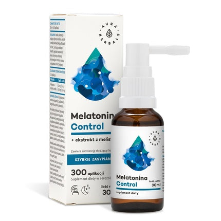 Aura Herbals Melatonin Control + Melissa Dietary Supplement Spray 30ml