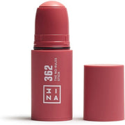 3INA MAKEUP The No Rules Stick 362 Pink Blush Stick Matte with Hyaluronic Acid Cream Blush for a Natural Finish Vegan Cruelty Free Full Size
