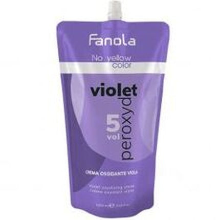 Fanola No Yellow Color Violet Peroxide 15 5 Vol Developing Emulsion For Neutralizing Yellow Tones