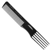 Eurostil Black Curler Comb 5 Teeth 1 Unit