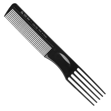 Eurostil Black Curler Comb 5 Teeth 1 Unit