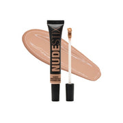 Nudestix NudeFix Cream Concealer Lightweight Liquid Natural Finish Makeup Hydrating Brightening Under Eye Dark Circle Corrector Reduces Redness and Blemishes Shade Nude 5.5 0.34 fl oz