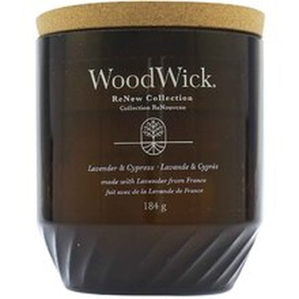 Woodwick Renew Lavender Cypress Candle Scented Candle Medium Glass 184 G