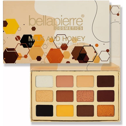 Bellapierre Milk & Honey Eyeshadow Palette 12 Shades Matte Satin Shimmer