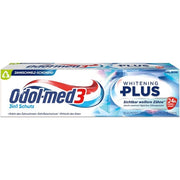 Odol-med3 Whitening Plus Toothpaste Clinically Tested Fluoride Dental Cream for Visibly Whiter Teeth 75ml