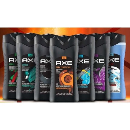 Axe 3 In 1 Body Face Hair Wash for Men 250ml Dark Temptation Excite