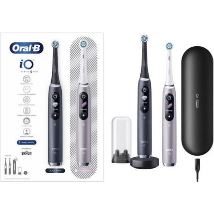 Oral B Io9 Duo Black & Rose Quartz Electric Toothbrush