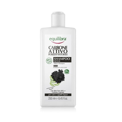 Equilibra Carbo Detox Shampoo Cleansing Shampoo With Activated Charcoal Aloe Vera 250ml