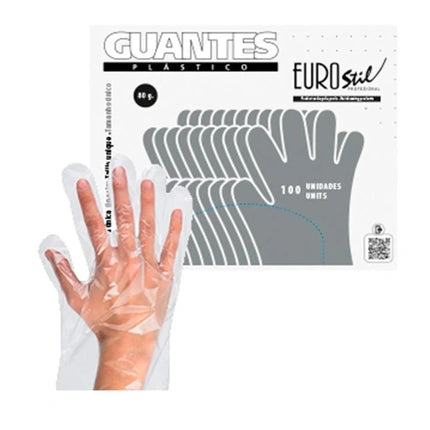 Eurostil Disposable Plastic Gloves Box Of 100 Units