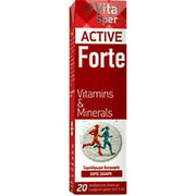 Vitasper Vitasper Active Forte Vitamins And Minerals Tutti Frutti 20 Effervescent Tablets
