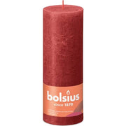 Bolsius Rustik Cheroot Candle 190x68 Red