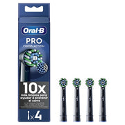 Oral B Cross Action Black Eb50 Replacement Brush Heads 4 Pieces